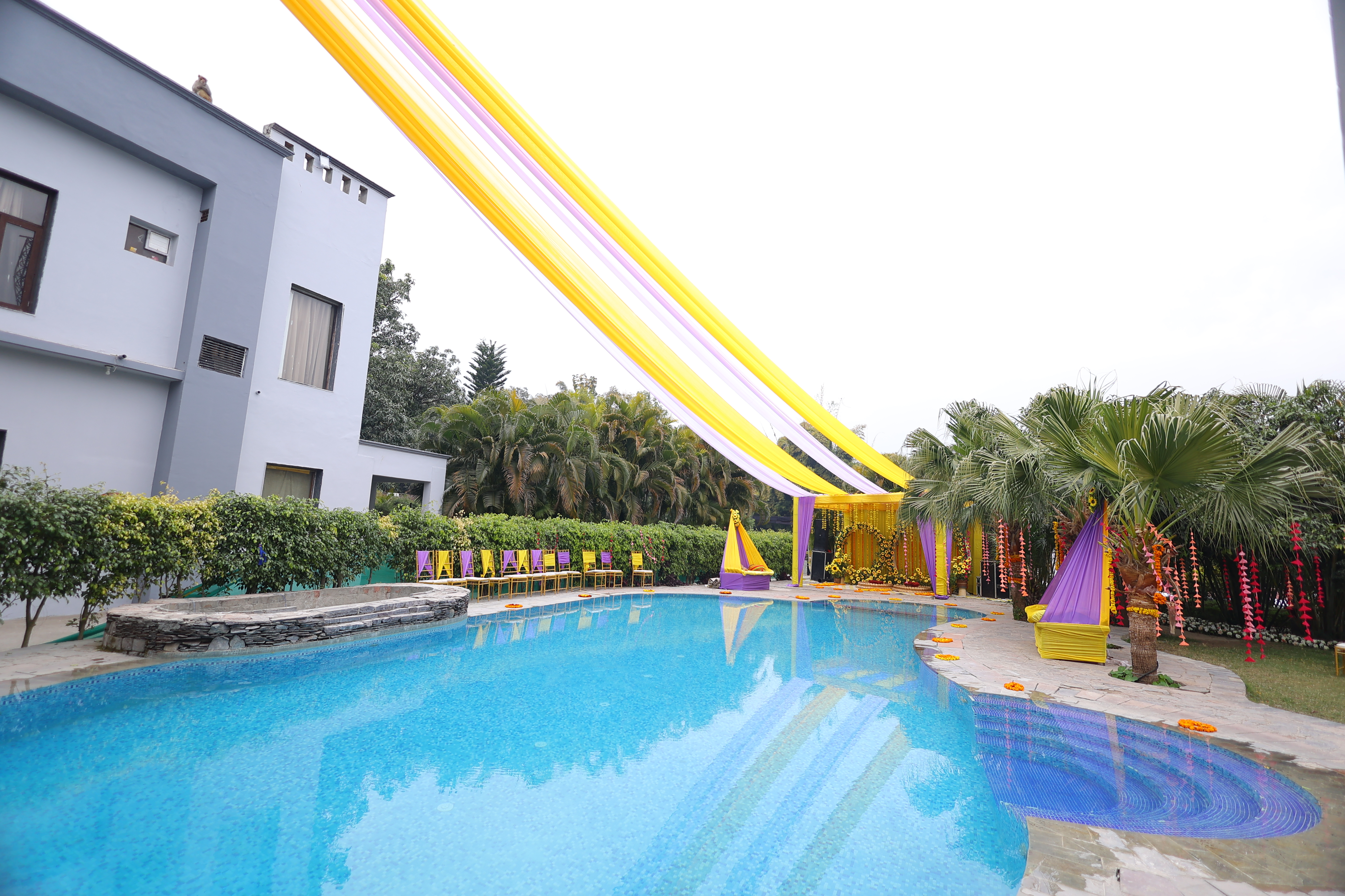 Haldi wedding photo at Corbett Wild Resort